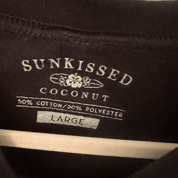 Sunkissed Coconut Halloween Dancing Skeletons Black Crewneck Sweatshirt LARGE - Picture 2 of 3